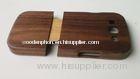 Hand Work Walnut Wood Cases For Samsung Phone , Customized Phone Cover