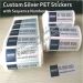 Waterproof Silver Foil Labels With Serial Numbers