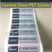 Waterproof Silver Foil Labels With Serial Numbers