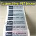 Waterproof Silver Foil Labels With Serial Numbers