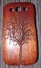 Customized Samsung Galaxy S3 Sapelli Wood Cover With Engraved Pattern
