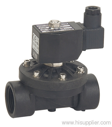 24VDC 1 inch miniature water irrigation plastic solenoid valve