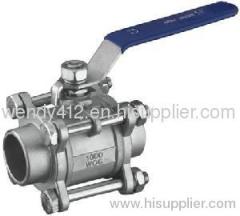 3PC Stainless Steel Ball Valve With Butt Weld End