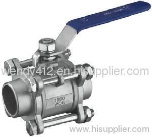 3-PC BUTT WELD BALL VALVE