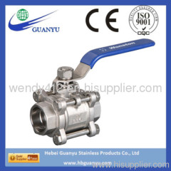 Stainless Steel 3PC Ball Valve with Socket Weld End