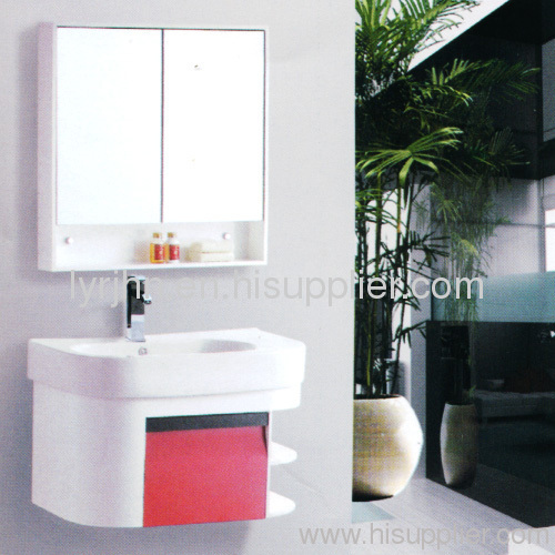 Polyvinyl chloride bathroom cabinet