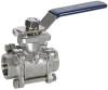 Stainless Steel 3PC Ball Valve With ISO5211 Mounting Pad