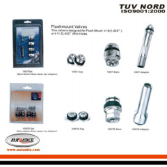 Flush mount Tubeless Valves