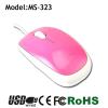 Mini small size flat 3d optical wired mouse
