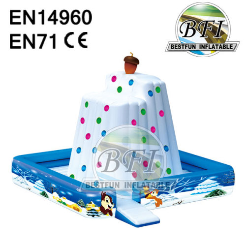 White Commercial Inflatable Climbing Iceberg