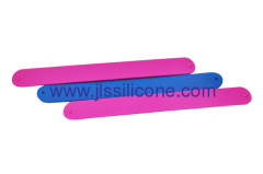 Promotional silicone slap wrist bracelet