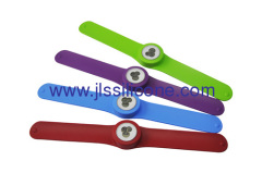 Bright silicone slap electronic watch