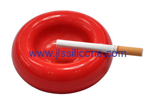 Flexible and soft silicone ashtray