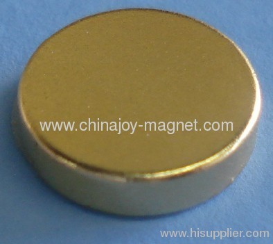 10 Gold Coated 1/2 in x 1/8 in Neodymium Disc Therapy Magnets