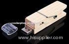 4 GB USB 2.0 Flash Drive Disk , Clip Shaped Wood Storage Device