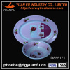 High quality melamine pink dinner set