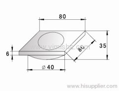 Square Zinc Alloy Chrome Plated Floor Drain with Outlet Diameter 40mm