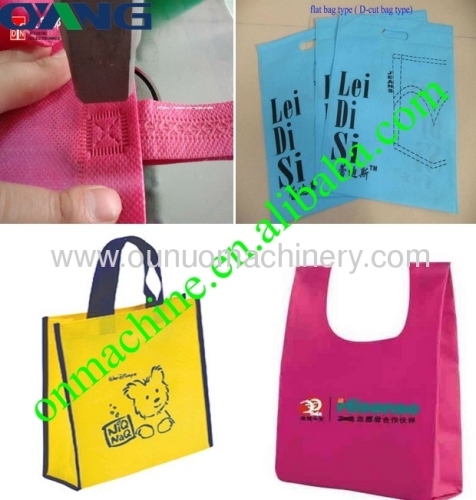 2013 Latest design best price non woven handle bag making machine