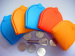 Abrasion resistant U style silicone coin wallet