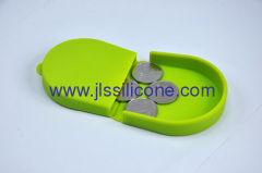 Lady silicone U style coin bag and case