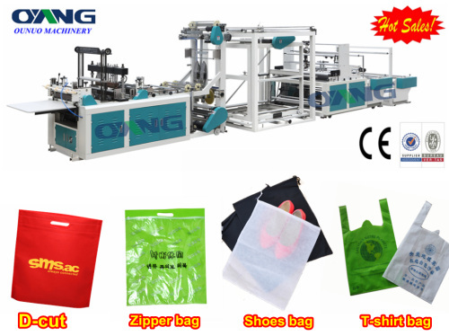 Best price good quality nonwoven d-cut bag making machine in India