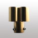 Hot sell high quality gold-plated two air outlet auto muffler tip