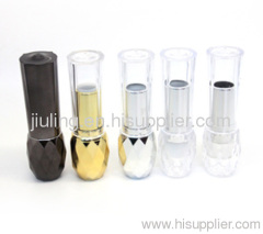 Circular plastic transparent lipstick tubes