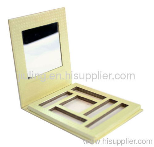 High quality 5 colours cardboard cosmetic packaging box W/mirror