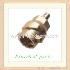 Brass forging and machining processed connector