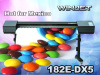 High resolution 1440dpi with EPSON DX5 head for WinJET 182e ECO solvent inkjet printer using indoor solvent ink tintas