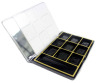 Fashionable 10 colours square shape plastic eyeshadow case w/mirror