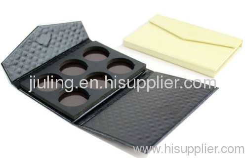 6 colours cardboard eyeshadow palette/makeup pakcing manufacturer