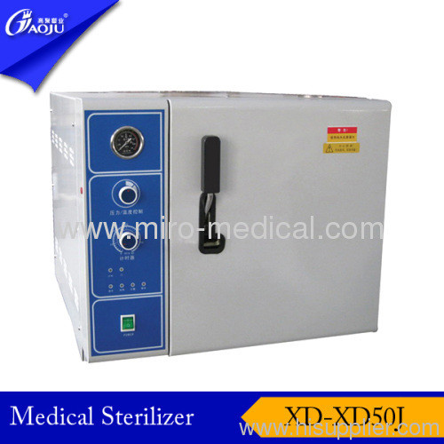 Steam sterilizer without dry function