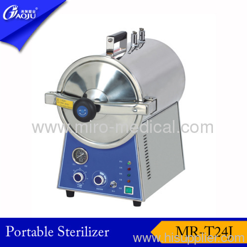 Full Stainless steel round Shape steam sterilizer 24L