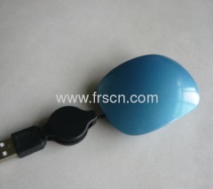 Slide/slip cover retractable optical wired mouse smallest size gift mouse wired PC laptop mouse