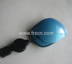 Slide/slip cover retractable optical wired mouse smallest size gift mouse wired PC laptop mouse
