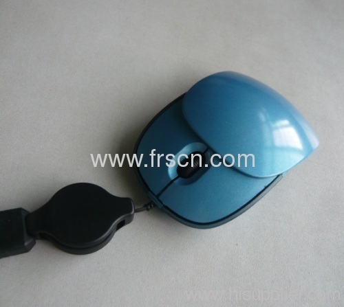 Slide/slip cover retractable optical wired mouse smallest size gift mouse wired PC laptop mouse