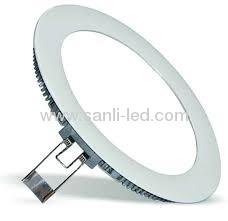 18W round Dia240mm LED Panel Light natural white with DALI dimmable & Emergency