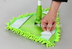 Chenille green triangle mop