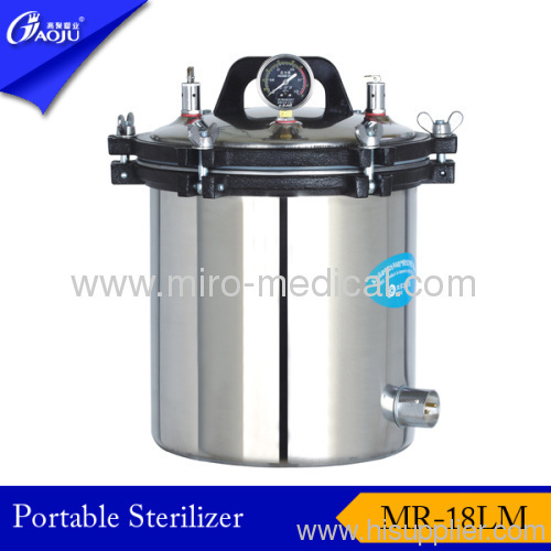 Electric or LPG heated pressure steam sterilizer