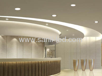 Round Dia240mm warm white LED Panel Light 12W with DALI dimmable & Emergency