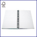 hardcover spiral notebook with tear lines