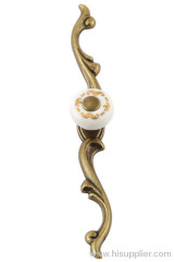 Equisite ceramic handle/Zinc alloy cabinet handle