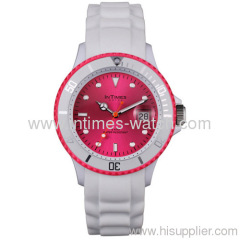 silicon material strap plastic case Japan quartz movt 5ATM Intimes branded watch IT-044MC 6 colors silicone