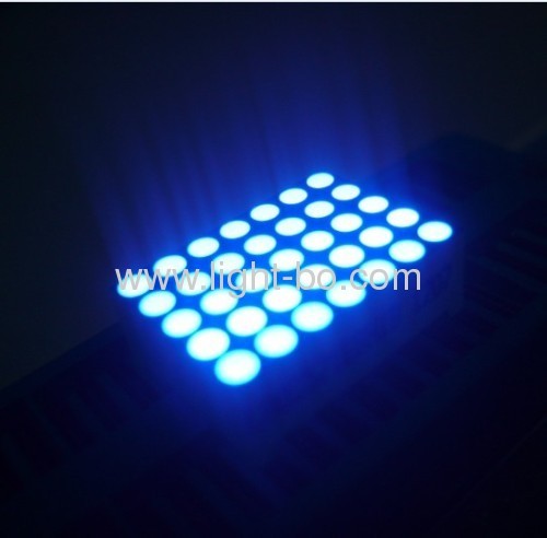 Écran LED à matrice de points bleu ultra brillant 0,7" 1,2" 1,5" 2,1" 4,2" 5 x 7 pour panneau mobile, panneau de messages, indicateurs de position