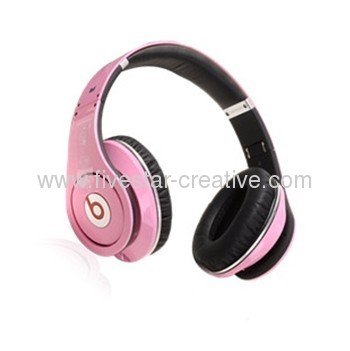 Monster Beats by Dr.Dre Studio Pink High Definition Over-Ear Headphones