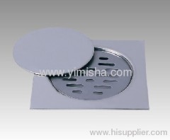 Square Zinc Alloy Chrome Plated Strainer Floor Drain