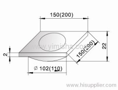 Square Zinc Alloy Chrome Plated Strainer Floor Drain