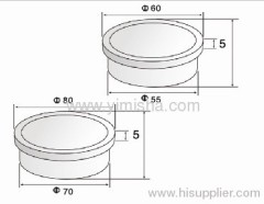 Circular Plastic Floor Drain with Outlet Diameter 70 or 55mm