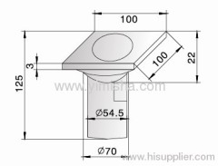 High Water Sealed Plastic Anti-odor Floor Drain with Outlet Diameter 54.5mm